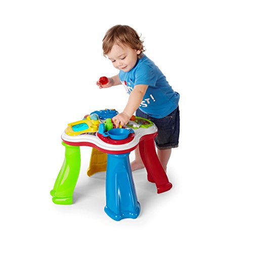 Chicco Hobbies Primeras Actividades, Mesa de Actividades Infantil Bilingüe Español/Inglés, Juego Educativo Electrónico con Luces y Sonido – Juguete para Bebés de 1 a 4 Años