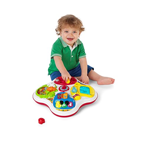 Chicco Hobbies Primeras Actividades, Mesa de Actividades Infantil Bilingüe Español/Inglés, Juego Educativo Electrónico con Luces y Sonido – Juguete para Bebés de 1 a 4 Años