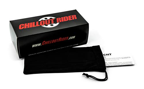 Chillout Rider® Super Deal - Gafas de moto, resistentes al viento, para hombre y mujer, antivaho, cortavientos, cristal de seguridad HLT® CR005-a