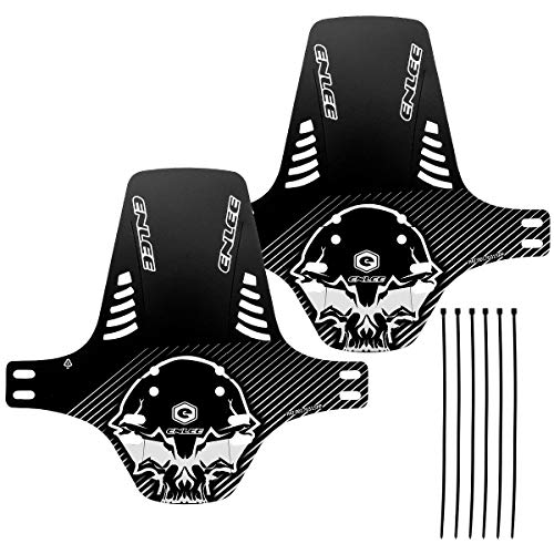 Chooee 2pcs Guardabarros Bicicleta Montaña, Guardabarros MTB, Mudguard Bici Delantero y Trasero Compatibles 20", 26", 27.5", 29",SS2