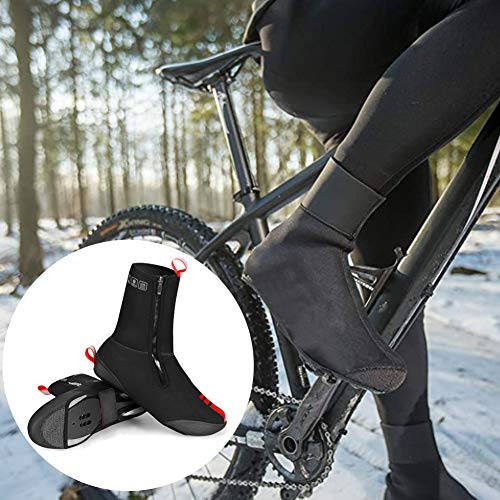 Ciclismo Cubrezapatillas Impermeables a Prueba De Viento Lana Forrada Zapatos De La Bici Calientes Cubiertas De Invierno De La Bicicleta Protector Térmico MTB Bicicleta De Carretera De Aluminio De