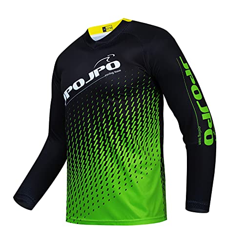 Ciclismo Jersey de los hombres de la bici de montaña del motocross Jersey largo MTB camiseta, 53, 3XL