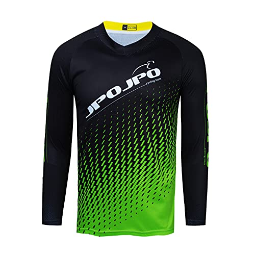 Ciclismo Jersey de los hombres de la bici de montaña del motocross Jersey largo MTB camiseta, 53, 3XL