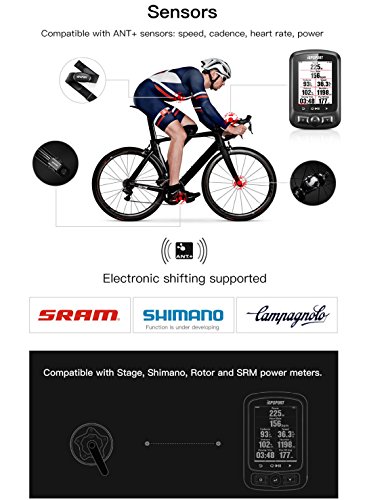 Ciclocomputador GPS iGS620 inalámbrico bicicleta Ciclismo con mapa de rutade navegación (mostrar en español)