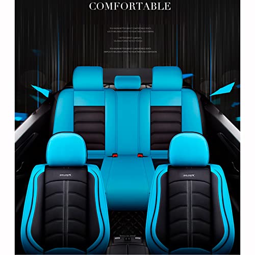 Ciroing Fundas Asientos Coche Universales Accesorios para Mercedes-Benz SL-Class SL 600 R230 SL 550 R230 SL 280 R230 SL 350 R231 SL 500 R230 Cuero Impermeable Confort.Negro