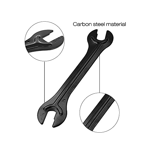 CJBIN Llave Radios Bicicleta, 2 Pcs La Llave Cónicas 13/15/14/16 mm Herramientas Bicicletas Montaña 4-in-1 Llaves De Conos Llave Pedales Bicicleta Adecuada para Bicicletas de Montaña y más Bicicletas