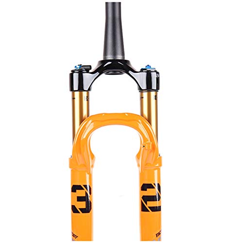 cjcaijun Tenedor de Bicicleta de montaña Suspensión 32 Paso Cast Kashima 29 100mm Fit4 1.5 Boost cónico 110x15mm Cerradura de Manillar Remoto Naranja (Color : Remote Control 2 pos)