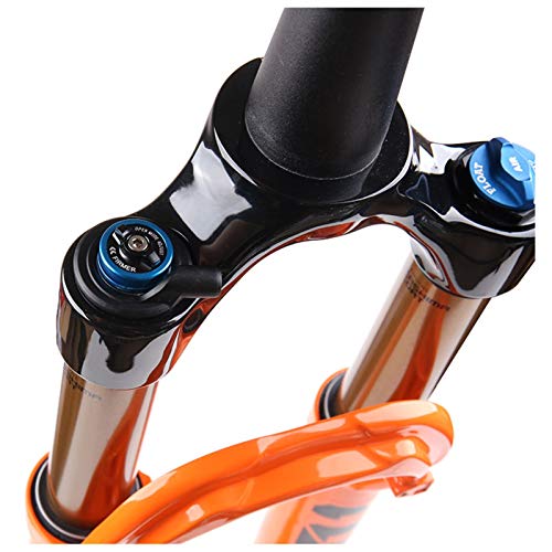 cjcaijun Tenedor de Bicicleta de montaña Suspensión 32 Paso Cast Kashima 29 100mm Fit4 1.5 Boost cónico 110x15mm Cerradura de Manillar Remoto Naranja (Color : Remote Control 2 pos)