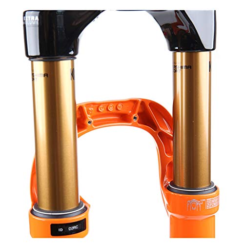 cjcaijun Tenedor de Bicicleta de montaña Suspensión 32 Paso Cast Kashima 29 100mm Fit4 1.5 Boost cónico 110x15mm Cerradura de Manillar Remoto Naranja (Color : Remote Control 2 pos)