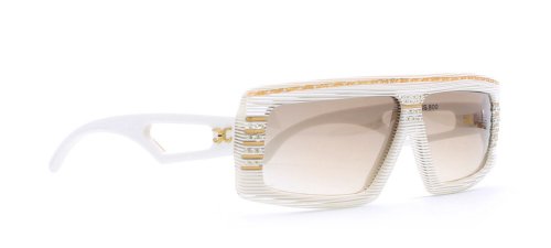 Claudia Carlotti Mera CS 800 - Gafas de sol rectangulares con certificación vintage para hombre y mujer