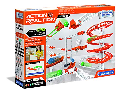 Clementoni Ciencia y Juego- Action & Reaction Efecto Caos Juego, Multicolor (55377)