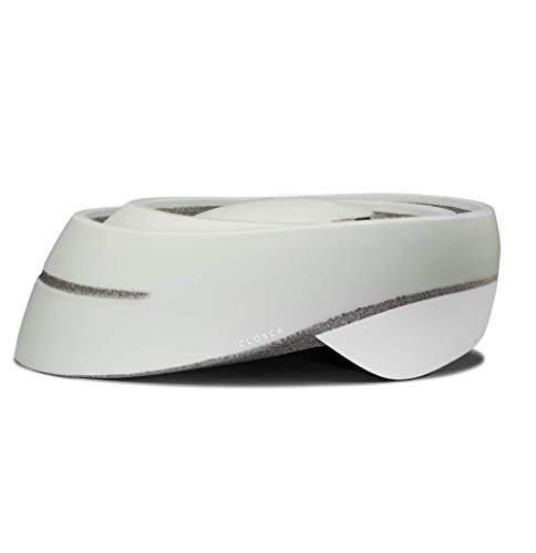 Closca Casco de Bicicleta para Adulto, Plegable Helmet Loop. Casco de Bici y Patinete Eléctrico/Scooter para Mujer y Hombre Unisex. Perla/Blanco, Talla M