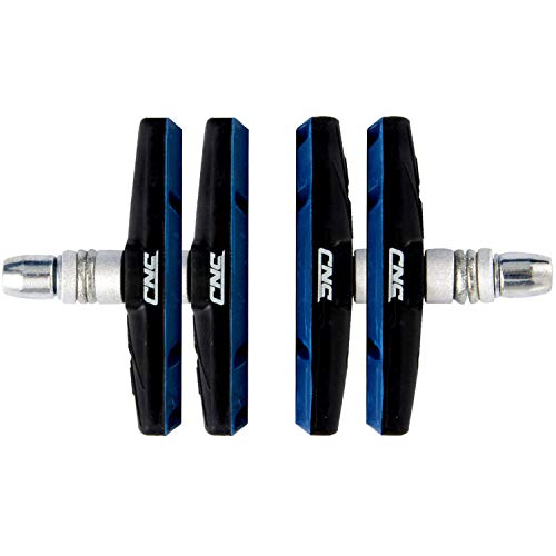 CNC Pastillas de Freno V Brake, Pastillas Freno V de 70 mm para Bicicleta, Azul/Negro, 2 Pares