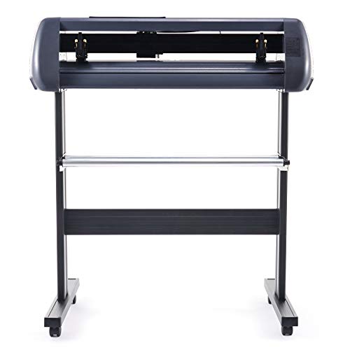 CO-Z Plotter de Corte de Vinilo 72cm Plóter de Corte con Soporte Máquina Cortadora de Vinilo para Hacer Carteles con Controles Digitales Software SignMaster Precisión de 0,01 mm (72cm)