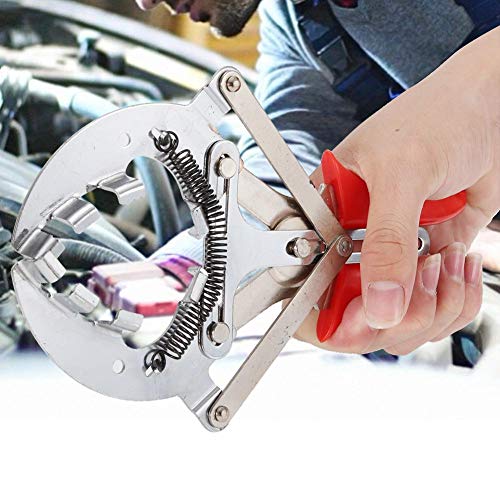 Coche Pistón Anillo Compresor Alicates Expansor Instalador Quitar Herramienta, Instalador Ratchet Plier Remover Expander Motor Herramienta(4inch)