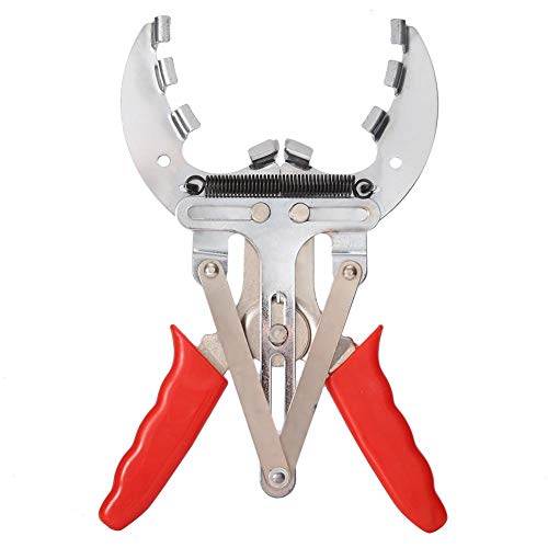 Coche Pistón Anillo Compresor Alicates Expansor Instalador Quitar Herramienta, Instalador Ratchet Plier Remover Expander Motor Herramienta(4inch)