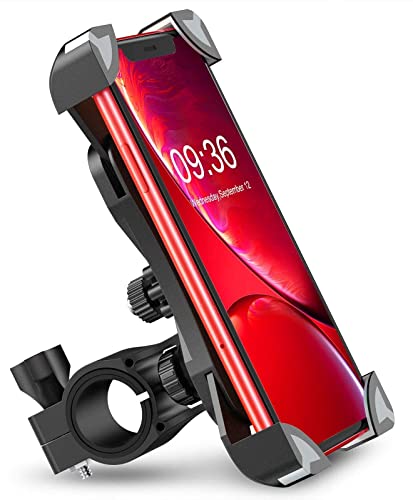 Cocoda Soporte Movil Bici, 360° Rotación Soporte Movil Moto Bicicleta, Anti Vibración Porta Telefono Motocicleta Compatible con iPhone 13 Pro Max/13 Pro/12 Pro MAX/XS/XR y Otro 4.5-7.0" Móvil