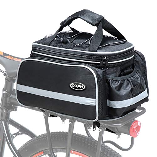 COFIT Bolsa para Maletero de Bicicleta, Bolso de Viaje Portátil Extensible para el Asiento Trasero de la Bicicleta Pannier de 25L