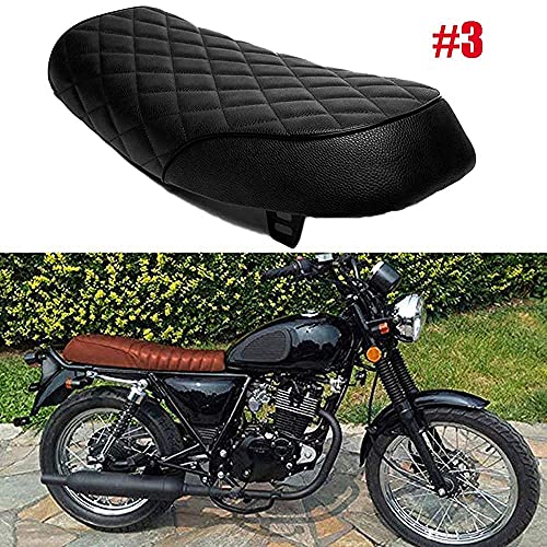 Cojín rústico para asiento de moto, para KZ400, KZ550, K750, Z650, W650, CB100, CB125, CB175, CB200, CB350, CB360, CB400, CB450, CB550, CB650 y CB750 0 CG12. 5 GN250 CL100 CL125S CL175 CL200 CL350