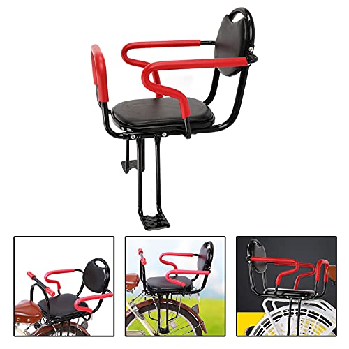 Colcolo Asiento de La Bicicleta de Montaje Trasero de La Cerca de La Cerca, Asiento de Bicicleta Espesante, con Accesorios de Pasamanos, Cojín de Silla de Mon