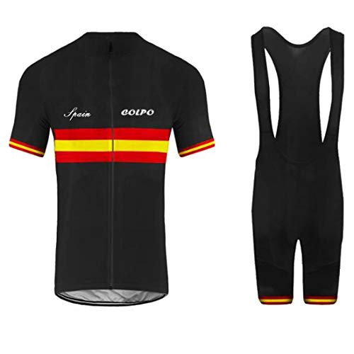 COLPO MTB Maillot de Ciclismo Maillot de Ciclismo para Hombre Ropa Deportiva de Ciclismo Top de Ciclismo + Pantalones de Ciclismo Secado rápido