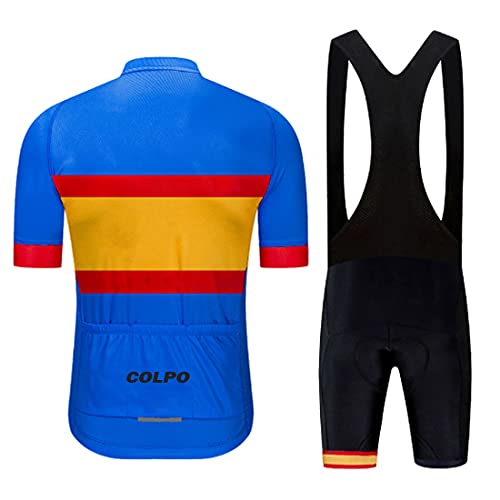 COLPO MTB Maillot de Ciclismo Maillot de Ciclismo para Hombre Ropa Deportiva de Ciclismo Top de Ciclismo + Pantalones de Ciclismo Secado rápido