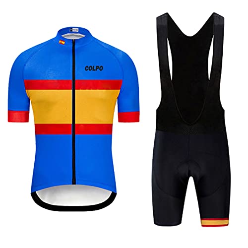 COLPO MTB Maillot de Ciclismo Maillot de Ciclismo para Hombre Ropa Deportiva de Ciclismo Top de Ciclismo + Pantalones de Ciclismo Secado rápido