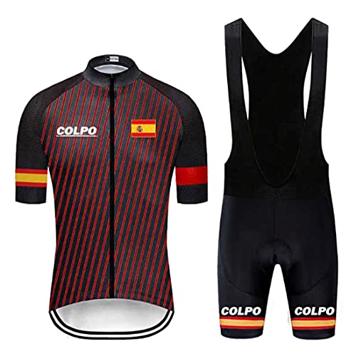 COLPO MTB Maillot de Ciclismo Maillot de Ciclismo para Hombre Ropa Deportiva de Ciclismo Top de Ciclismo + Pantalones de Ciclismo Secado rápido