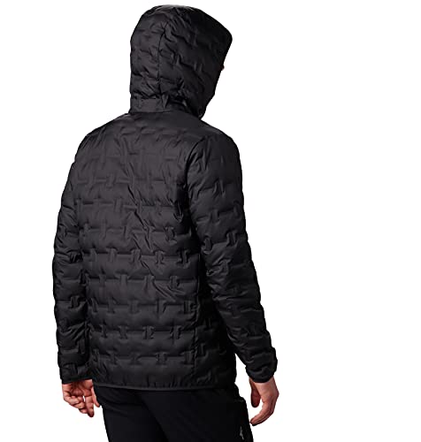 Columbia Delta Ridge Down Hooded , Chaqueta de plumas con capucha Hombre, Negro (BLACK), XL