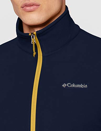 Columbia Hombre Chaqueta Polar con Cremallera Completa, FAST TREK LIGHT FULL ZIP FLEECE, Poliéster, Azul (Collegiate Navy), Talla: XL, 1772751