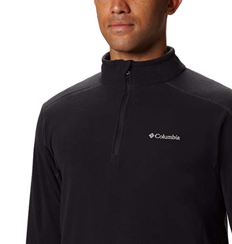 Columbia Klamath Range II Half Zip, Forro polar con media cremallera Hombre, Negro (BLACK), M