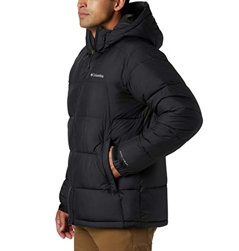 Columbia Pike Lake Hooded , Chaqueta con capucha Hombre, Negro (BLACK), L