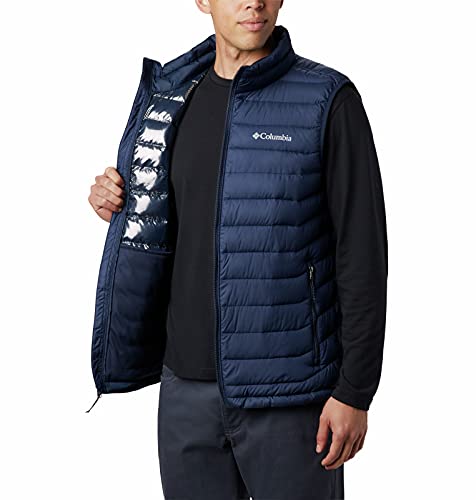 Columbia Powder Lite , Chaleco Hombre, Azul (Collegiate Navy), M