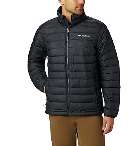 Columbia Powder Lite , Chaqueta Hombre, Negro (BLACK), M