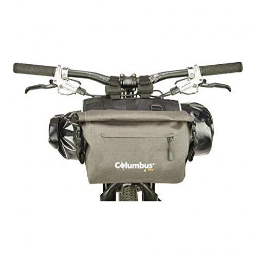 COLUMBUS Bikepacking | Bolsa Estanca para el Manillar de la Bici Convertible en Bandolera. Dry Handlebar Bag con Cierre Enrollable y tamaño Ajustable de hasta 3 L.