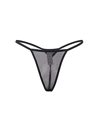 comeondear Mujer Liguero con Encaje de Cintura Alta Talla Grande para Medias con Tanga Garter Belt(Negro,M-L)