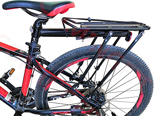 COMINGFIT® Capacidad de 80 kg, portabicicletas Ajustable Portaequipajes-Estante Súper Fuerte Mejora Estante para Bicicletas 4-Strong-Leg Bicycle Carrier