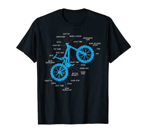 Componentes de bicicleta MTB piezas de bicicleta de montaña Camiseta