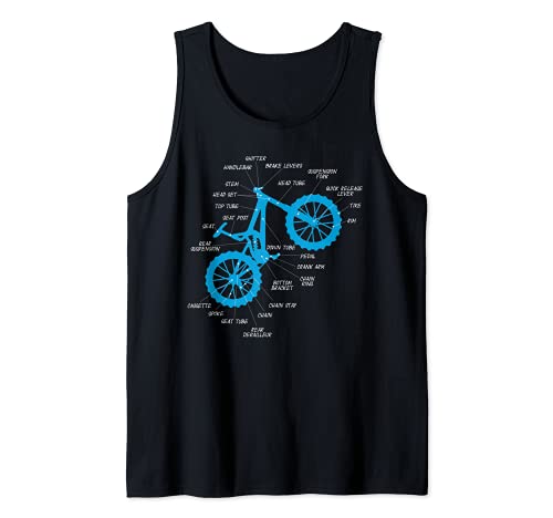 Componentes de bicicleta MTB piezas de bicicleta de montaña Camiseta sin Mangas