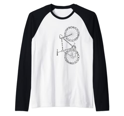 Componentes de bicicletas Términos ciclistas Camiseta Manga Raglan