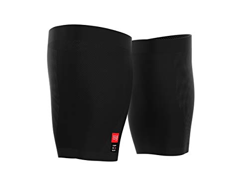 COMPRESSPORT Under Control Quad Manga de compresión, Unisex-Adult, Negro, T2