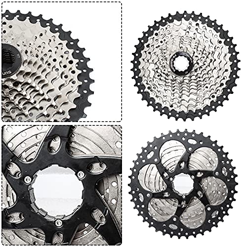 ConBlom Cassette de 11 velocidades, 11 – 42T, rueda libre de metal, rueda libre Shimano Deore MTB S-R-A-M, accesorios de repuesto