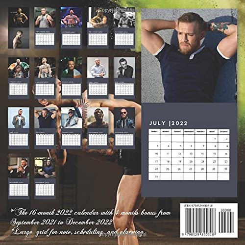 Conor McGregor 2022 Calendar: Fabulous Calendar 2022 for fans in 8.5x8.5 inch