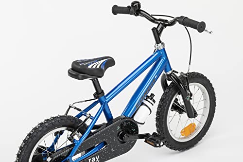 Conor Ray 14" Bicicleta Infantil, Niños, Azul, Pequeño