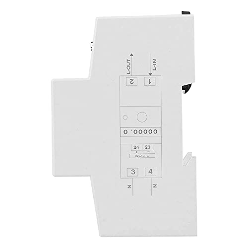 Contador Energia 5-80A DDS015Contador Electrico Monofasico Digital Medidor de Energía Monofásico Medidor de Vatios Montaje en Riel DIN