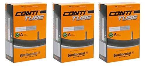 Continental - Cámara de aire para bicicleta de montaña (27,5 AV 40, 3 unidades, 27,5 x 1,75 -> 2,40)