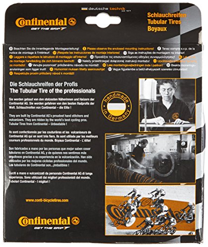 Continental Cont-4 Tubular de Carretera, Unisex, Negro, 700 x 22