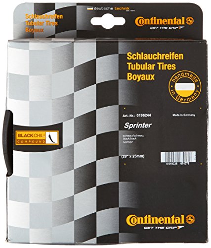 Continental Cont-5 Neumático Tubular, Negro, 28'' x 25 mm