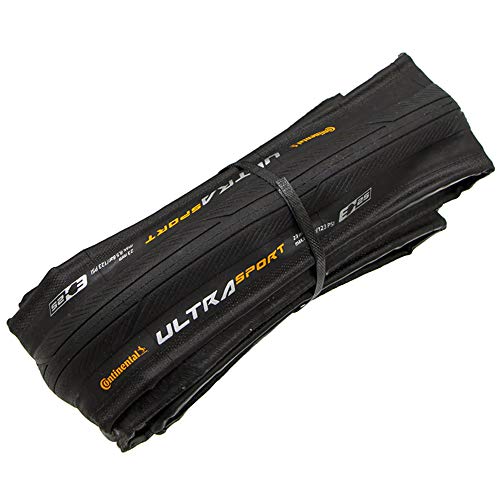 Continental Cubierta Carretera Ultra Sport III Negro-Medidas: 700 x 25 Neumáticos para Bicicleta, Adultos Unisex, Talla Única