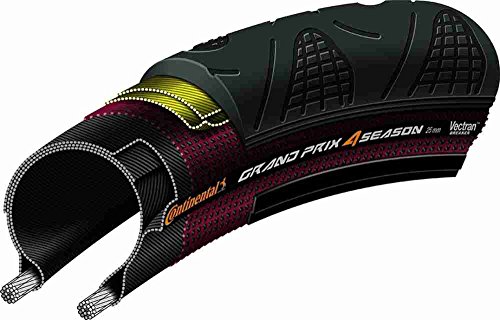 Continental Fahrradreifen für Rennrad Grand Prix 4 Season 25-622  Cubierta, unisex, Negro, 700 x 25C